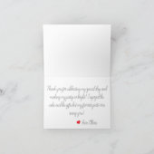 色BloggerBirday サンキューカード (内部)