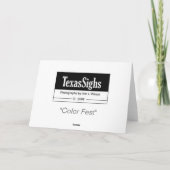 "色Fest " カード (裏面)