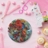 色IIのしぶき ペーパープレート (パーティー)