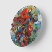 色IIのしぶき ラウンド壁時計 (傾斜)