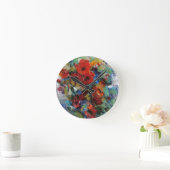 色IIのしぶき ラウンド壁時計 (ホーム)