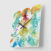 色IIの併合 スクエア壁時計 (傾斜)