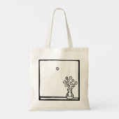 色MEバブルガム葡萄ブーケ トートバッグ (裏面)