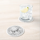 色me自然バタフライコースター ラウンドペーパーコースター (インサイチュ)