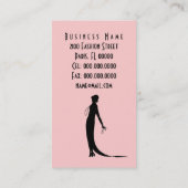 色Moiのファッションプレートの~の名刺を変えて下さい 名刺 (裏面)