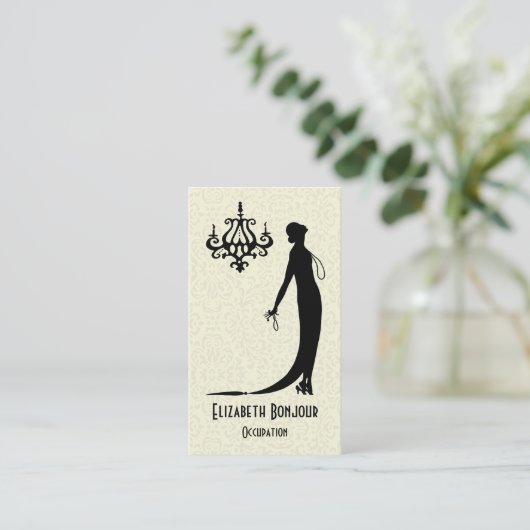 色Moiのファッションプレートの~の名刺を変えて下さい 名刺 (スタンド正面)