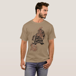 色Shoki Oniの鬼の殺害者およびTシャツ Tシャツ