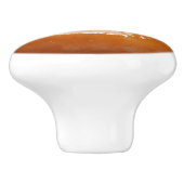 艶をかけられたドーナツ陶磁器のノブ セラミックノブ (側面)