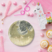 艶をかけられた質のFlowerheadの抽象芸術 ペーパープレート (パーティー)