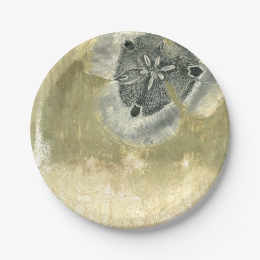 艶をかけられた質のFlowerheadの抽象芸術 ペーパープレート (正面)