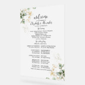 艶消しアクリル標識 |の式結婚プログラム アクリルサイン (傾斜)