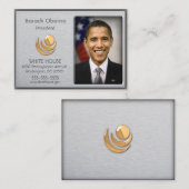 艶消しアルミニウム(金ゴールドアクセント付)プロファイルカード 名刺 (正面/裏面)