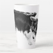 艶消し葉調査員 カフェラテマグ (正面)