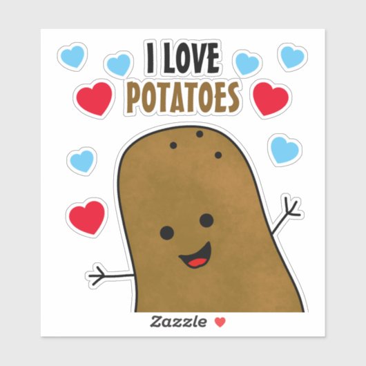 芋が大好き シール (シート)