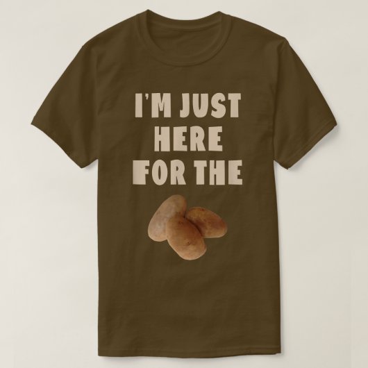 芋の好きな奴がおもしろい来た Tシャツ (デザイン正面)
