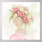 芍薬で可愛らしく ポスター (正面)
