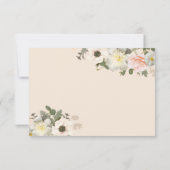 芍薬とアネモネのロマンチックなRSVPカード 出欠カード (裏面)