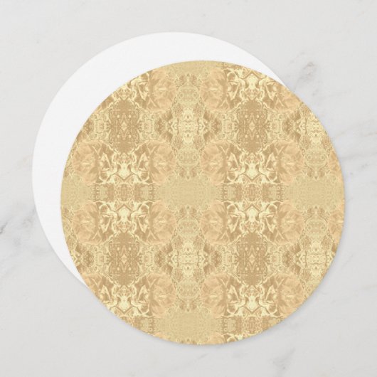 芍薬と織物 招待状 (正面/裏面)