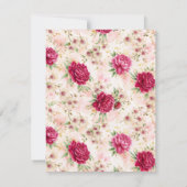 芍薬と蘭の庭園 フローラル グラム ウェディング 出席のお返事 招待状 (裏面)