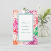 芍薬と野の花 招待状 (スタンド正面)