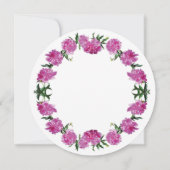 芍薬のご招待。招待状 招待状 (裏面)