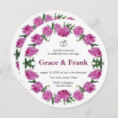 芍薬のご招待。招待状 招待状 (正面/裏面)