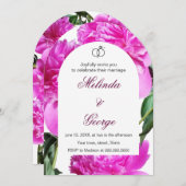 芍薬のご招待。招待状 招待状 (正面/裏面)