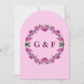 芍薬のご招待。招待状 招待状 (裏面)