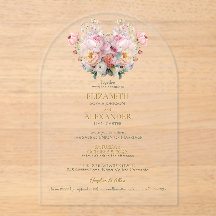 芍薬のささやき ウェディング招待状