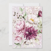 芍薬のエレガントな写真 母の日 シーズンカード (裏面)