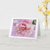 芍薬のグリーティングカード カード (黄色い花)