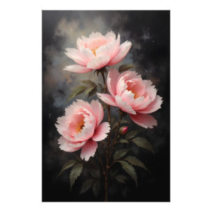 芍薬のフラワーアート フォトプリント           