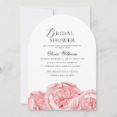 芍薬のブライダルシャワー招待状 招待状 (正面)
