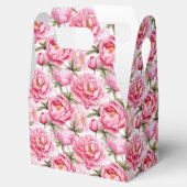 芍薬のプリントパーティートリートボックス フェイバーボックス (オープン)