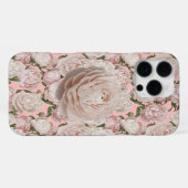 芍薬の優雅なフラワーアート iPhoneケース (裏面横)