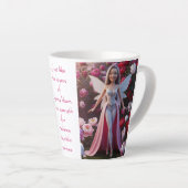 芍薬の妖精 カフェラテマグ (右アングル)