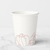 芍薬の庭 ダスティローズ フラワーブライダルシャワー 紙コップ (裏面)