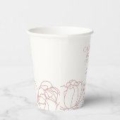 芍薬の庭 ダスティローズ フラワーブライダルシャワー 紙コップ (右)