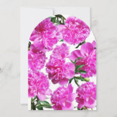 芍薬の招待状。招待 招待状 (裏面)