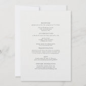 芍薬の結婚式 ピンクのインク エレガント フォーマル オールインワン 招待状 (裏面)