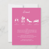 芍薬の結婚式 詳細 招待状 (正面)