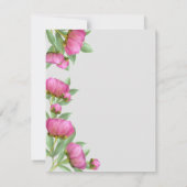 芍薬の結婚式 詳細 招待状 (裏面)