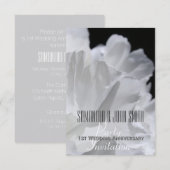 芍薬の結婚1周年パーティー招待状2 招待状 (正面/裏面)