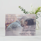 芍薬の花のウェディング＆写真招待状 招待状 (スタンド正面)