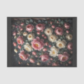 芍薬の花のルネサンス絵画カーペット 薄葉紙 (正面)