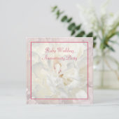 芍薬の花のルビー結婚式の招待状 招待状 (スタンド正面)