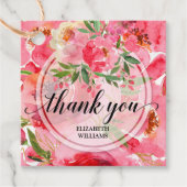 芍薬の花の感謝 フェイバータグ (正面)