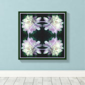 芍薬の花フレーム　あなただけの写真を作ろう キャンバスプリント (インサイチュ (ウッドフロア))