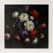 芍薬の花束 バロックの静物画 ジグソーパズル (横)