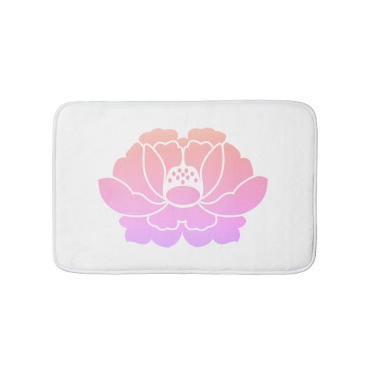 芍薬の花 バスマット (正面)